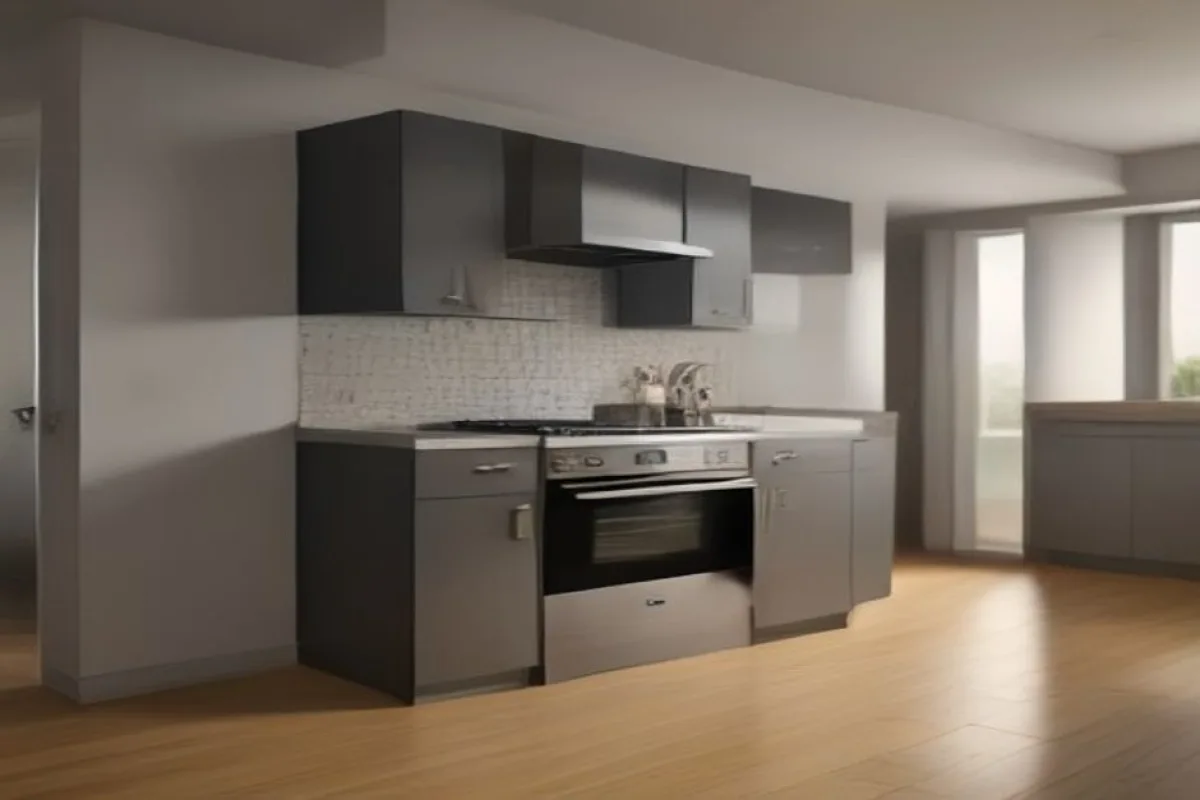 Freestanding cooking range with oven and cooktop