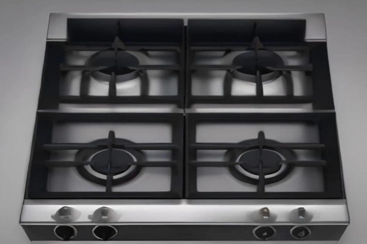 Stainless steel three burner gas stove